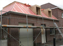 Dakrenovatie in uitvoering